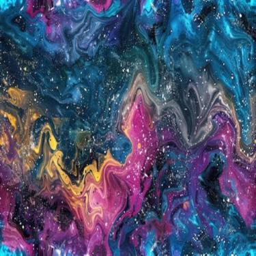 Imagem de Quadro Decorativo Abstract Neon Liquid Wavy Background Arte Moderna para Paredes 50x50cm
