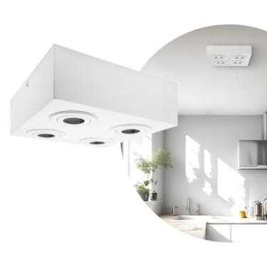 Imagem de Spot Plafon Sobrepor Box Mr16 Quadruplo Direcionável Branco