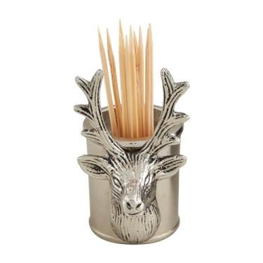 Imagem de Mud Pie Suporte com cabeça de veado, cinza claro/pastel