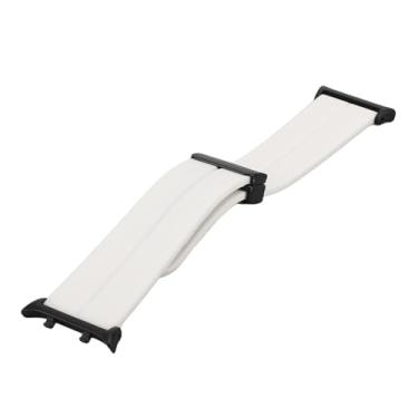Imagem de Generic Faixa de Relógio de Fivela Dobrável Magnética, Pulseira de Silicone Com Fecho Dobrável Magnético Macio Respirável para Substituição (Branco)