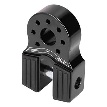 Imagem de Cocoarm Alça de Guincho Anel D Elo Plano Gancho de Reboque Montagem 16000lb Liga de Alumínio Com Proteção Lateral de Borracha para ATV UTV SUV Caminhonetes (BLACK)