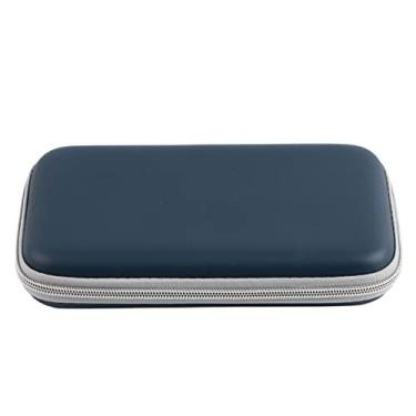 Imagem de AOWINHIT Bolsa de armazenamento harmônica com zíper 7 gaitas couro PU preto leve portátil para amantes de gaita