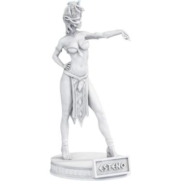 Imagem de Estátua Esteno Mitologia Grega Estatueta - Górgona (Cor Aurum Noctis)