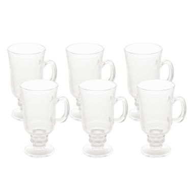 Imagem de Conjunto 6 Taças de Vidro Para Cappuccino 250ml Lyor