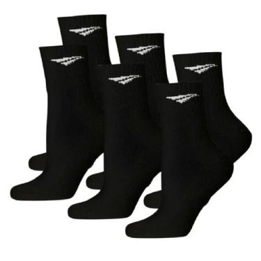 Imagem de Meia esportiva penalty cano medio juvenil x3 pares, Preto