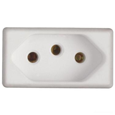 Imagem de Interruptor E Tomada 20a Liz Bege Tramontina Completo Pronto Tramontina