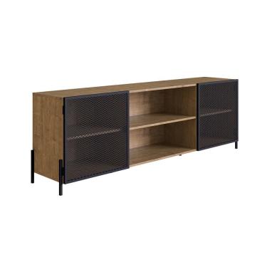 Imagem de Rack York 180cm Estrutura Preto Fosco - Vermont