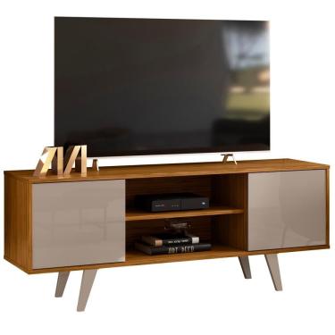 Imagem de Bancada Rack Tv 55 Polegadas 136cm 3951 Fenddi Naturale Mdt Fenddi Naturale