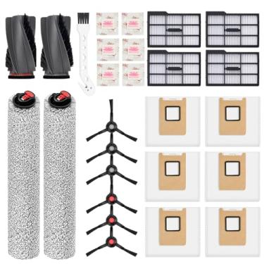 Imagem de Kit de substituição de 26 unidades para Eufy E25 Omni: 1 par de escovas principais, 2 esfregões de rolo, 4 filtros, 6 escovas laterais, 6 sacos de pó, 6 comprimidos perfumados (para controle de odor