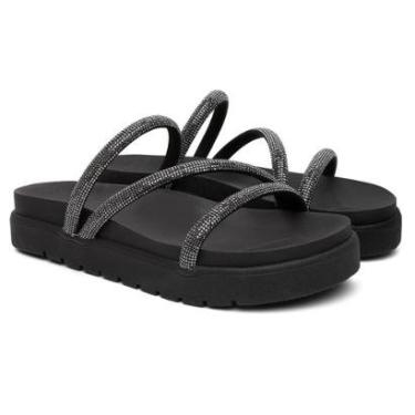 Imagem de Sandália Papete Feminina Brilho Confortável-Feminino