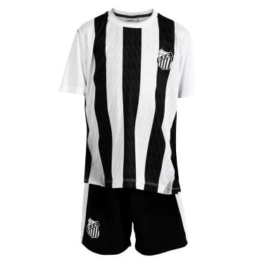 Imagem de Kit Mini Craque Santos Infantil Branco Original Conforto-Unissex