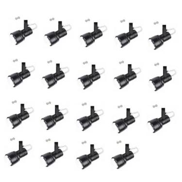 Imagem de Kit 19 Spot Trilho Perfilado Eletro calha Par20 Bulbo OL4 - Hiperlight