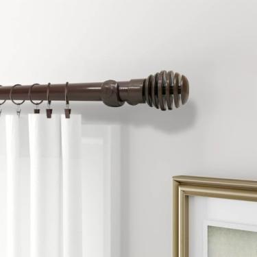 Imagem de VarãO Para Cortina de 2 Metros, ConstruçãO em AçO InoxidáVel Para, Adequado Para Casas de Banho, Salas de Estar e Quartos.(Tabaco)