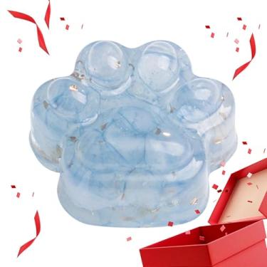 Imagem de Pedra de de garra de gato - estátua de de garra de gato esculpida para decoração de quarto - Estátua de de carro para casa estatuetas para mulheres amantes de gatos