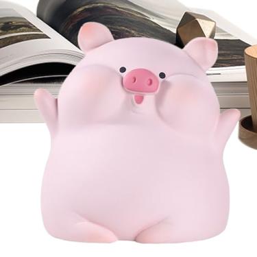 Imagem de Cofre de moedas | Banco de dinheiro de resina de desenho animado, à prova de estilhaçamento, poupança de dinheiro educacional, decoração fofa para mesas, entradas, armários de exibição