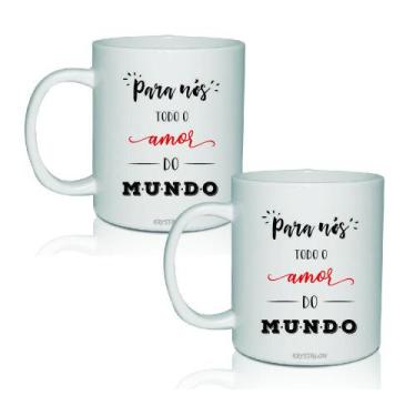 Imagem de Kit 2 Canecas Acrílico Para Nós - Para Dia Dos Namorados - Krystalon
