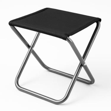 Imagem de Banqueta Dobrável Portátil para Camping, Pesca e Lazer – Estrutura Reforçada, Ultra Compacta e Leve – Ideal para Filas, Viagens e Atividades ao Ar Livre