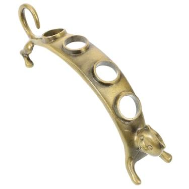 Imagem de PRETYZOOM Suporte de rolha de vinho vintage em forma de gato suporte organizador de vinho de metal para bar doméstico elegante rack de exibição de cortiça para decoração fácil de armazenamento