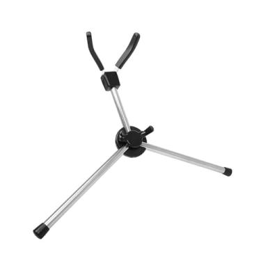 Imagem de Acessórios profissionais para saxofone tenor, suporte portátil dobrável para tripé de metal com bolsa de transporte, acessórios de sopro de madeira, peças
