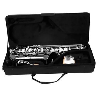 Imagem de Instrumento de saxofone Saxofone Tenor Saxofone Profissional Saxofone Latão Saxfone Instrumento de Sopro Madeira com Suporte de Capa Acessórios de Palheta