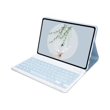 Imagem de Capa Teclado De Couro PU Recarregável Com Suporte Para Xiaomi Redmi Pa