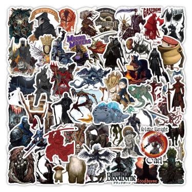 Imagem de Adesivos Dark Souls Anime 54 peças de PVC impermeáveis e à prova de sol