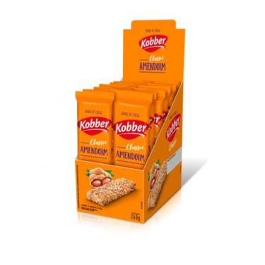 Imagem de BARRA CEREAL KOBBER 12 X 20G 240G AMENDOIM