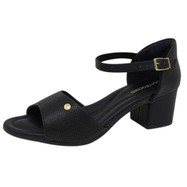 Imagem de Sandalia Feminina Salto Medio Bloco Dia a Dia Comfortflex