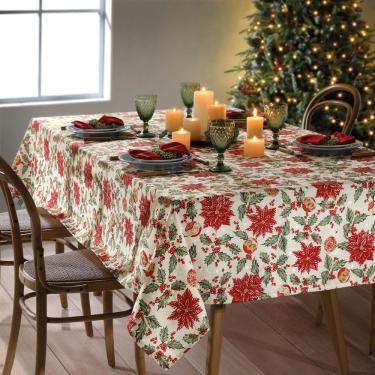 Imagem de Toalha de Mesa Retangular Celebra - Natal 106 - 8 Lugares - Dohler