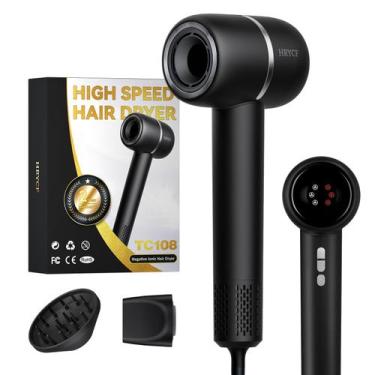 Imagem de Secador de cabelo HRYCF High-Speed Brushless Motor Ionic Black