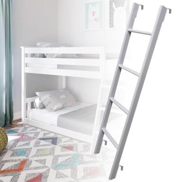 Imagem de YTXFRHOD Escada de cama de beliche de metal de substituição para cama de solteiro 4/5 degraus RV escada de beliche multifuncional escada de escalada lateral de segurança para dormitório loft, com