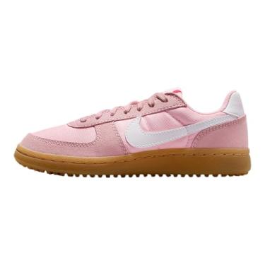 Imagem de Nike Field General Sapatos infantis grandes (rosa médio macio/marrom claro/branco), Rosa macio médio/marrom claro/branco, 17