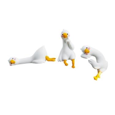 Imagem de Baoblaze Estatuetas decorativas para de computador, enfeites fofos para tela de controle central, ideais para casa, escritório ou sala de estudos, em, Conjunto de 3 Unidades