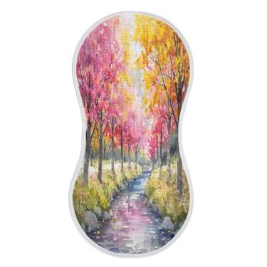 Imagem de xigua Conjunto de 2 panos de musselina de cerejeira para arrotar árvores, super macios e absorventes, roupas de arroto de algodão, presente de chá para recém-nascidos, bebês meninas e meninos