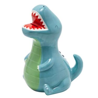 Imagem de Cofrinho de Dinossauro de Cerâmica, Pote de Moedas de Grande Capacidade para Presentes de Aniversário, Natal e Ano Novo para Meninos e Meninas
