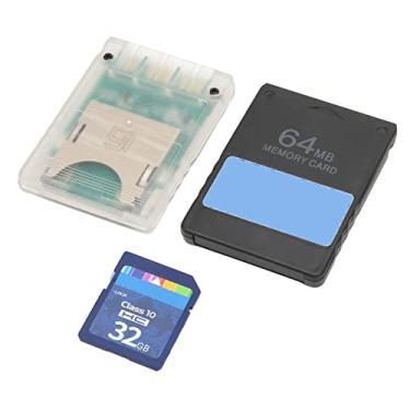 Imagem de Acouto Adaptador de Cartão de Console Leitor de Cartão de Armazenamento Plug and Play Com 32G e 64MB FMCBV1.966 para (#12)