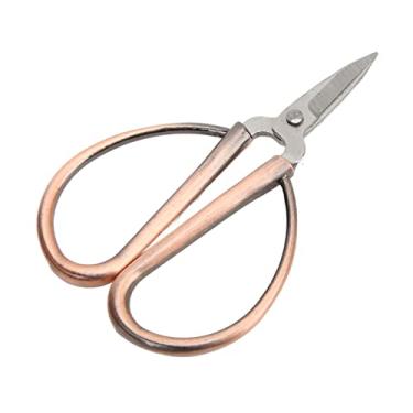 Imagem de Acouto Tesoura de Bordado Vintage Premium - Tesoura Artesanal de Aço Inoxidável Com Alça Em Formato de, Costura, Tecido, Papel e Uso - Entusiastas de Presentes Ideais 5,7 X 3,8 Cm