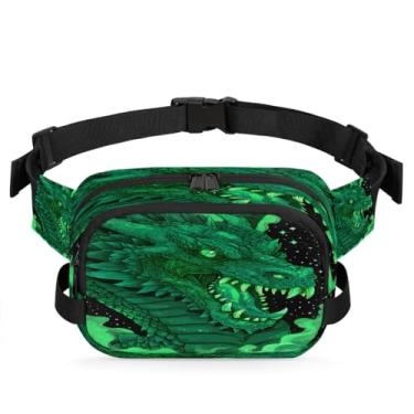 Imagem de Pochete de praia de areia preta pôr do sol para mulheres e homens com alça ajustável, bolsa transversal, bolsa de peito, bolsa tiracolo, Cor 9