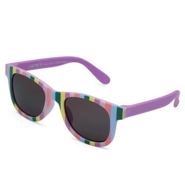 Imagem de Carter's Óculos de sol para bebês, crianças pequenas e pequenas - listras