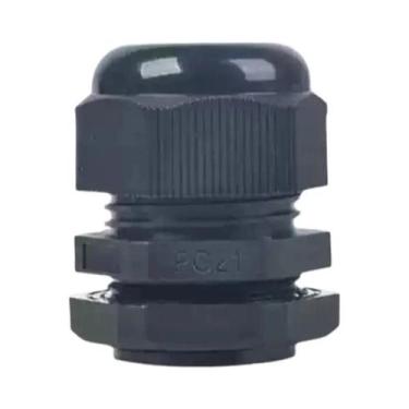 Imagem de Conector De Cabo De Nylon À Prova d'Água Branco E Preto Série PG IP68 