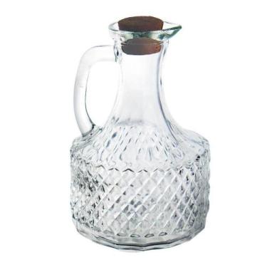 Imagem de Galheteiro de Vidro 370ml Tampa de Rolha - Tudo em Caixa - Genérico