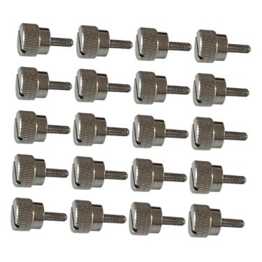 Imagem de KiBcsLic Conjunto de 20 parafusos de aço inoxidável para calcador, acessórios para máquinas de costura, ideais para quilting e bordado, 7mm