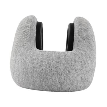Imagem de predolo Travesseiro de viagem ergonômico, confortável e leve para o pescoço, ideal para dormir no escritório, em voos longos e para descansar, Cinza