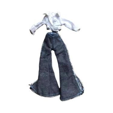 Imagem de Acessórios Originais Para Bonecas Clássicas Slim 1/6: Camiseta, Calças