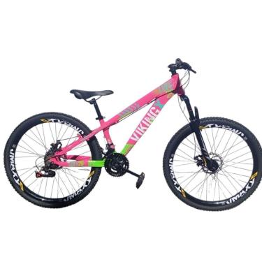 Imagem de Bicicleta 26 VikingX T25 24v Freio Hidraulico Suspensão 80mm Pneu Aro 26 Cravudo-Unissex