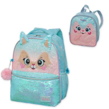 Imagem de Kit Mochila E Estojo Escolar Infantil Coleção Pack Me Pacifi