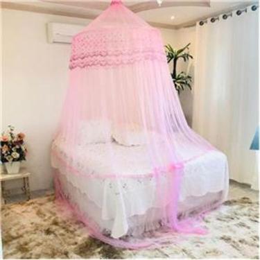 Imagem de Mosquiteiro Teto Casal Box Indiano c/ Elastico - JH, Rosa