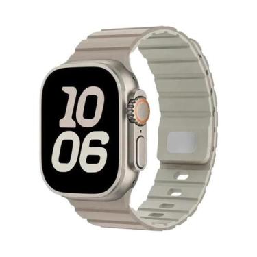 Imagem de Pulseira Magnética De Silicone De 49mm 46mm 45mm 44mm 41mm 42mm Para A