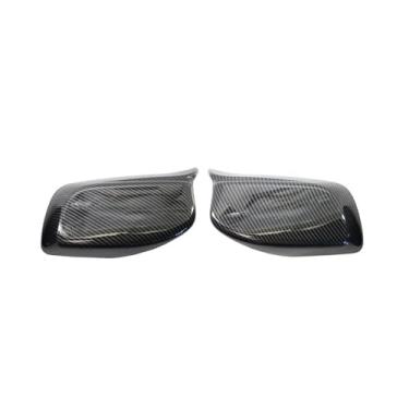 Imagem de Tampa do espelho retrovisor de fibra de carbono/preto compatível com BMW Série 5 E60 E61 E63 E64 2004-2008 520i 525i 528i 528xi 530i(Carbon One Pair)