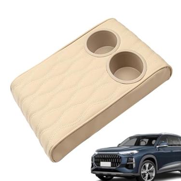 Imagem de Capa Para Consola Central Do | Caixa Multifunção com Duplo Porta-Copos para Automóvel,Coberturas Para Apoio De Cotovelo,Para Interior De s SUVs E Caminhões Em Garagem Ou Estrada